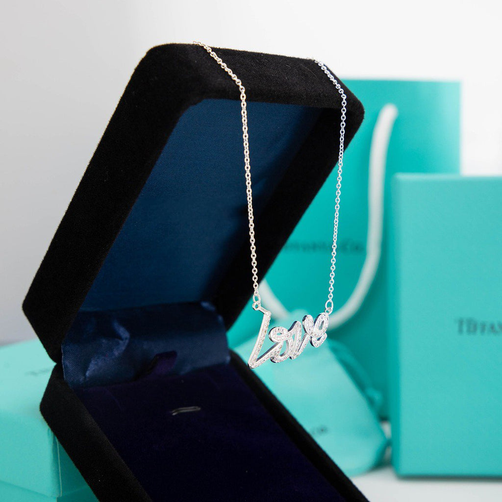 TIFFANY PALOMA S GRAFFITI LOVE NECKLACE DIAMOND