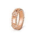 Van Cleef & Arpels PERLEE PINK GOLD DIAMOND RING