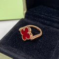 Van Cleef & Arpels CLOVER RIVERSIBLE PINK GOLD RING
