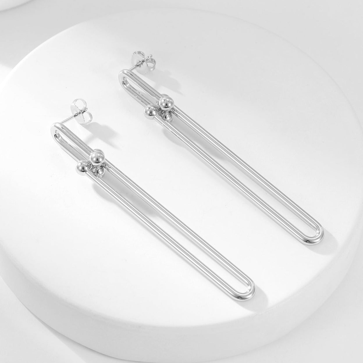 TIFFANY HARDWEAR LONG DROP EARRINGS