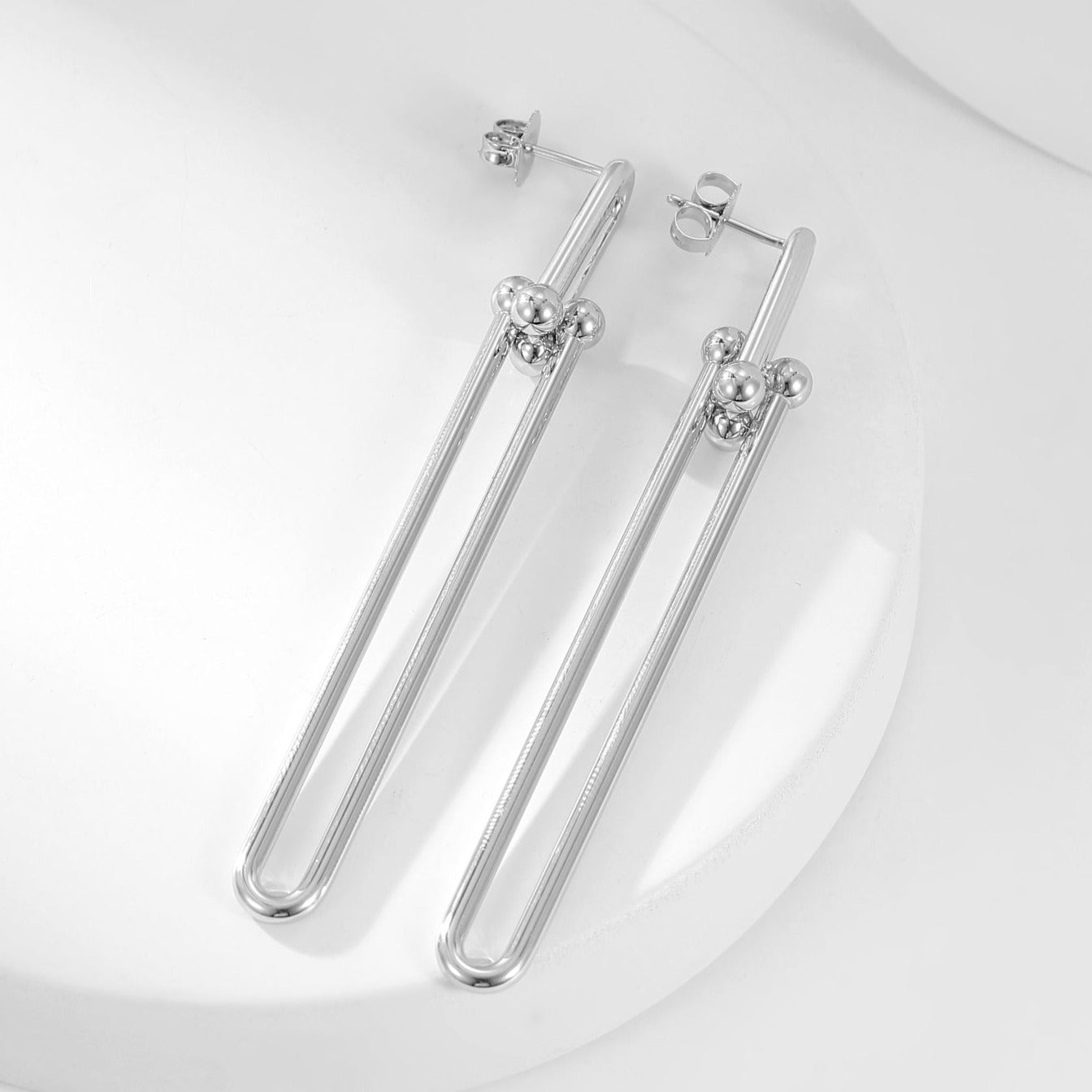 TIFFANY HARDWEAR LONG DROP EARRINGS