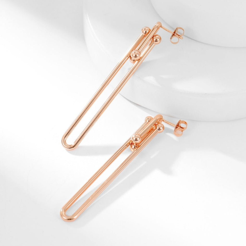 TIFFANY HARDWEAR LONG DROP EARRINGS
