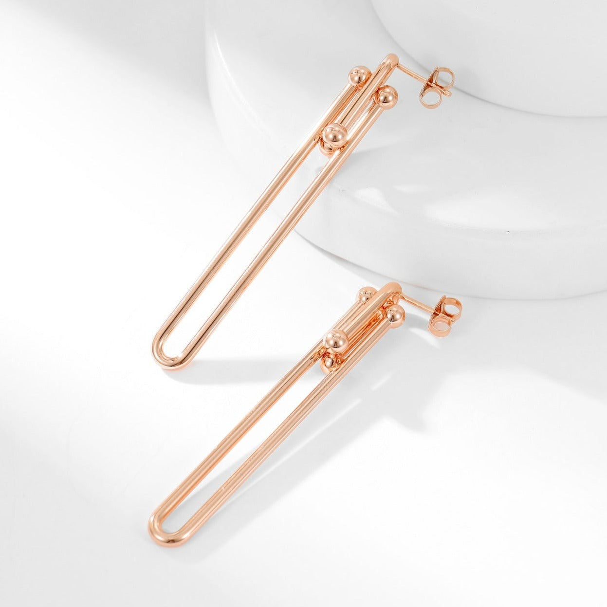 TIFFANY HARDWEAR LONG DROP EARRINGS