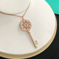 TIFFANY KEYS PETALS DIAMOND NECKLACE