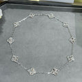 Van Cleef & Arpels CLOVER NECKLACE 10 MOTIFS SILVER