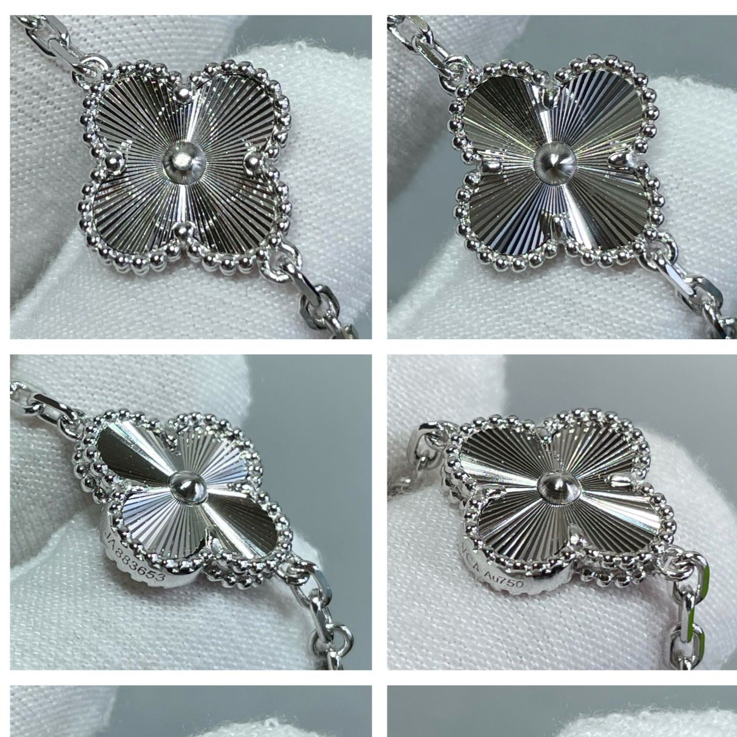 Van Cleef & Arpels CLOVER NECKLACE 10 MOTIFS SILVER