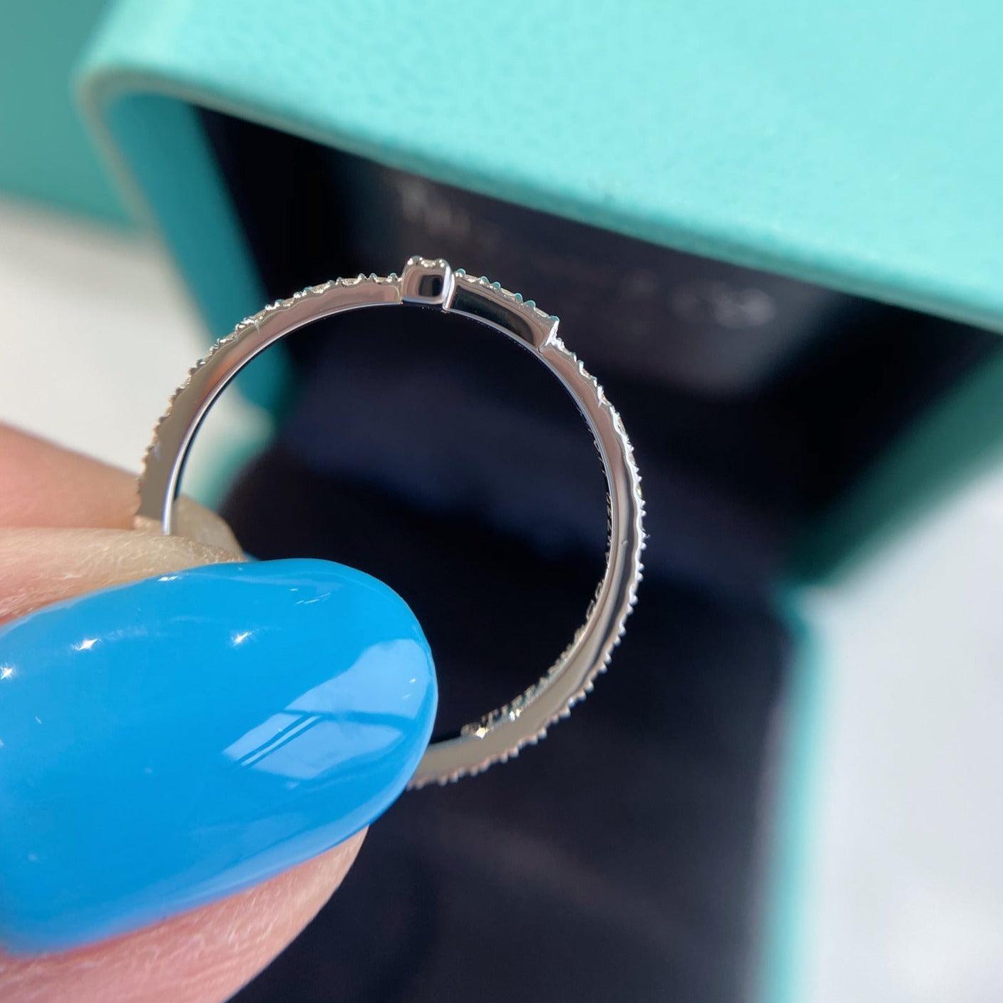 TIFFANY T SMALL RING DIAMOND SILVER