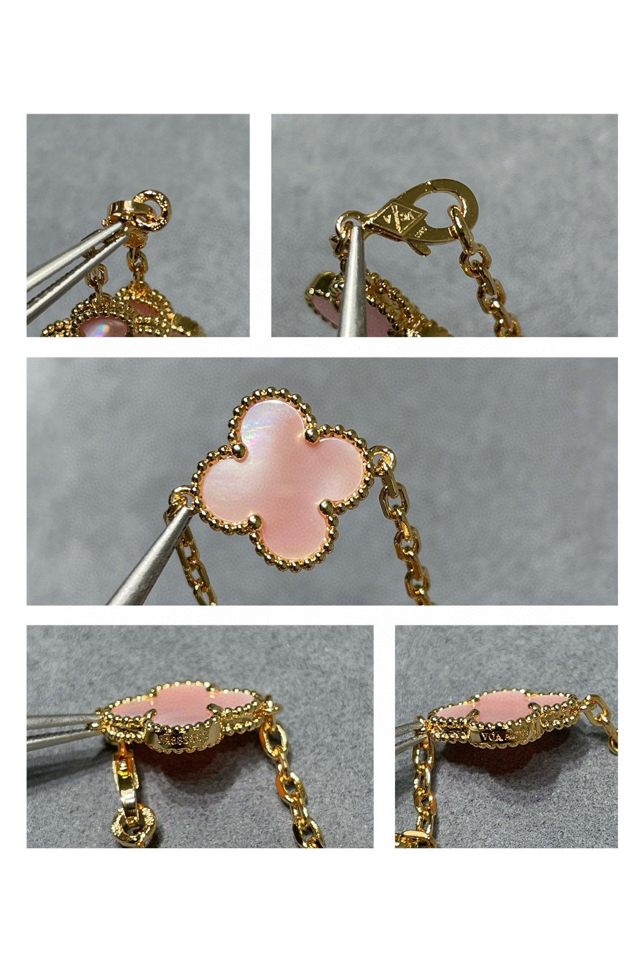 Van Cleef & Arpels CLOVER 10 MOTIF PINK MOP