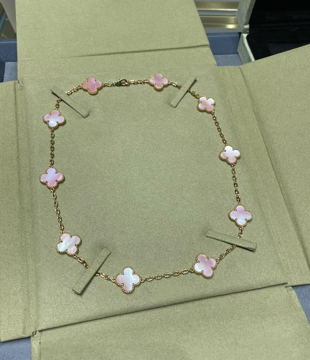 Van Cleef & Arpels CLOVER 10 MOTIF PINK MOP