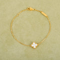Van Cleef & Arpels CLOVER 1 MOTIF PINK GOLD BRACELET
