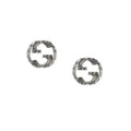 GUCCI INTERLOCKING G EARRINGS SILVER