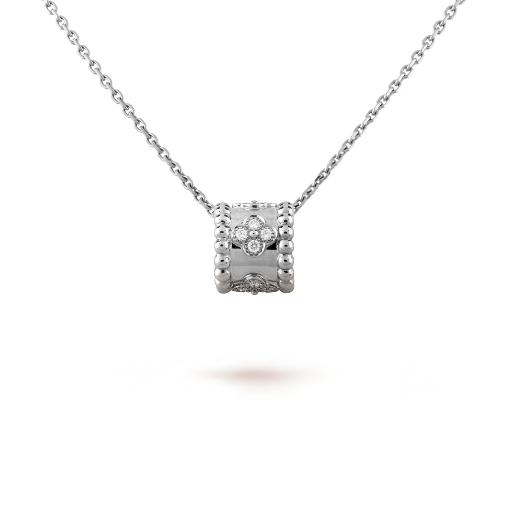 Van Cleef & Arpels PERLEE PEDANT SIVLER DIAMOND NECKLACE