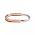TIFFANY LOCK BRACELET ROSE AND WHITE GOLD