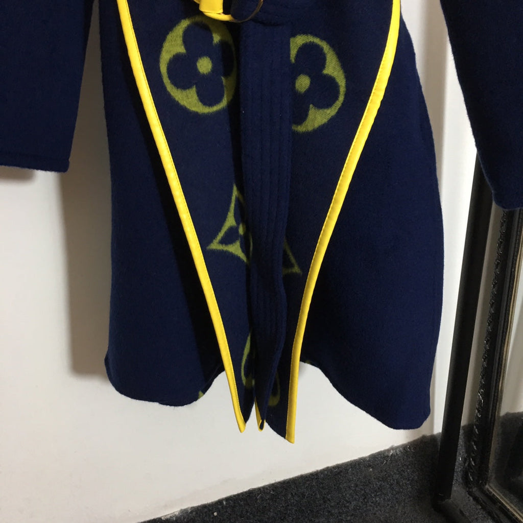 LOUIS VUITTON LV 25S BELTED WOOL COAT 0143