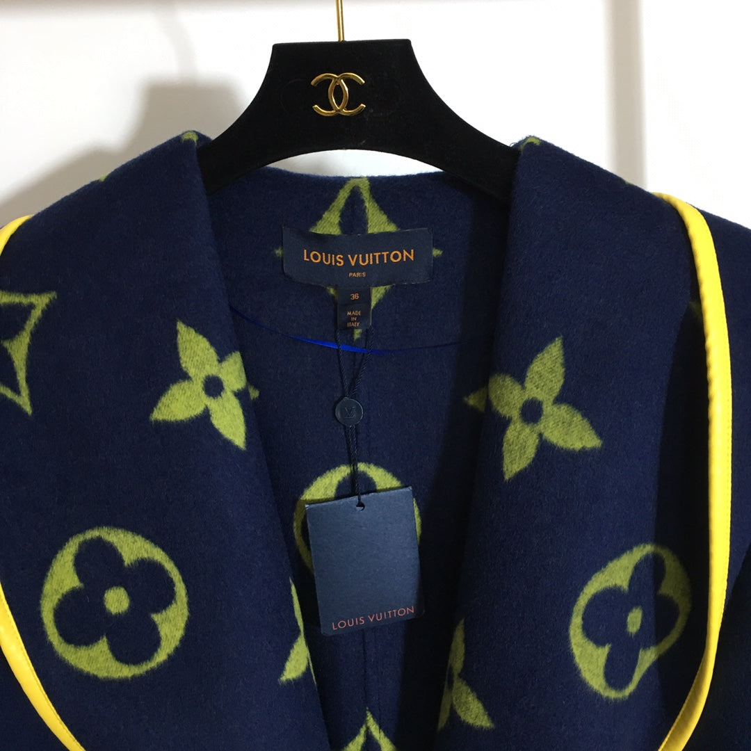 LOUIS VUITTON LV 25S BELTED WOOL COAT 0143