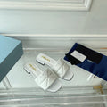 PRADA Pra Slide 25 Quilted White leather