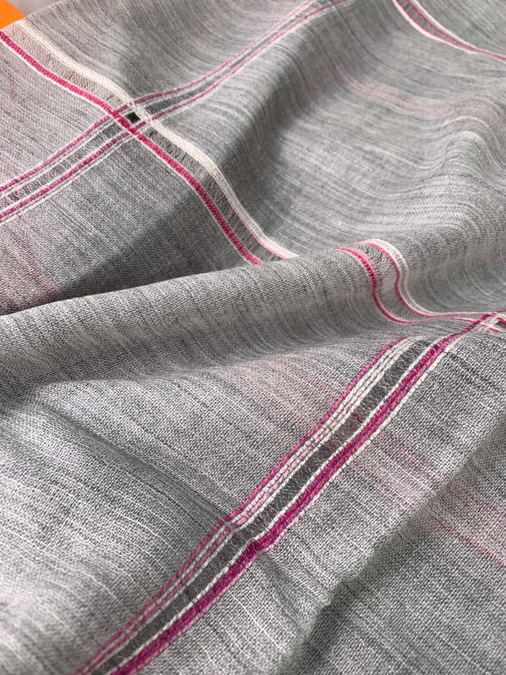 CHANEL SCARF 200 CM IN SMOKE GRAY CASHMERE 386537