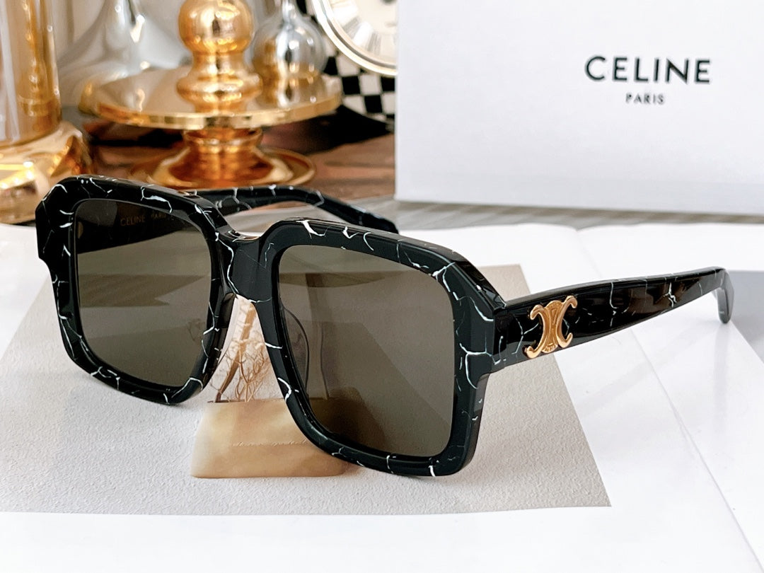 CELINE TRIOMPHE SUNGLASS CL4S490 IN ACETATE