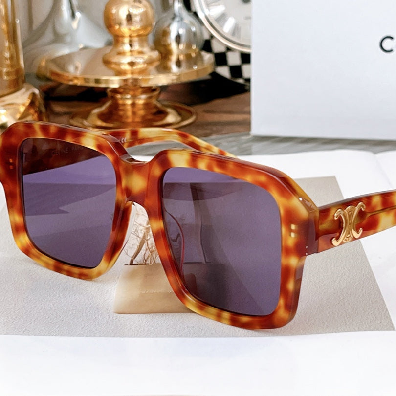 CELINE TRIOMPHE SUNGLASS CL4S490 IN ACETATE