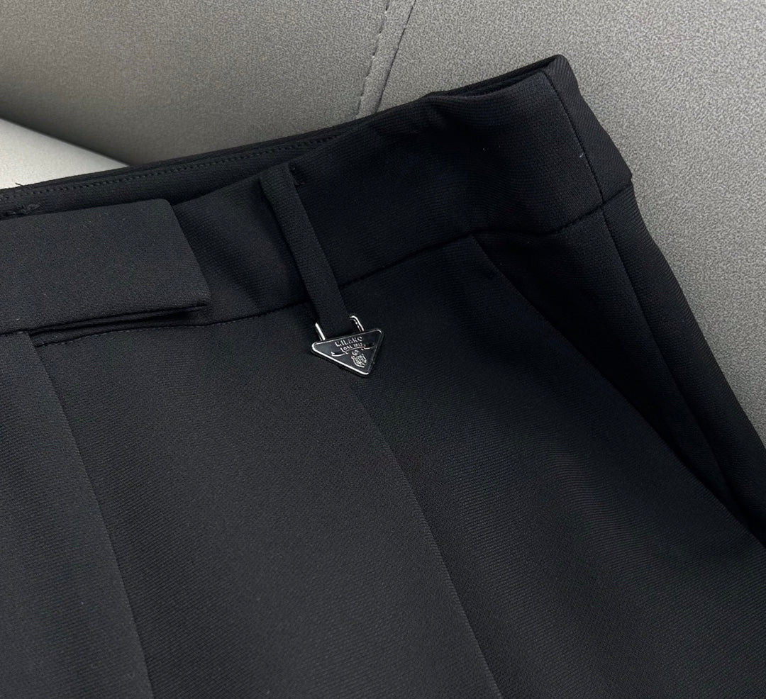 PRADA 25S HIGH-WAIST FLARED PANTS 242