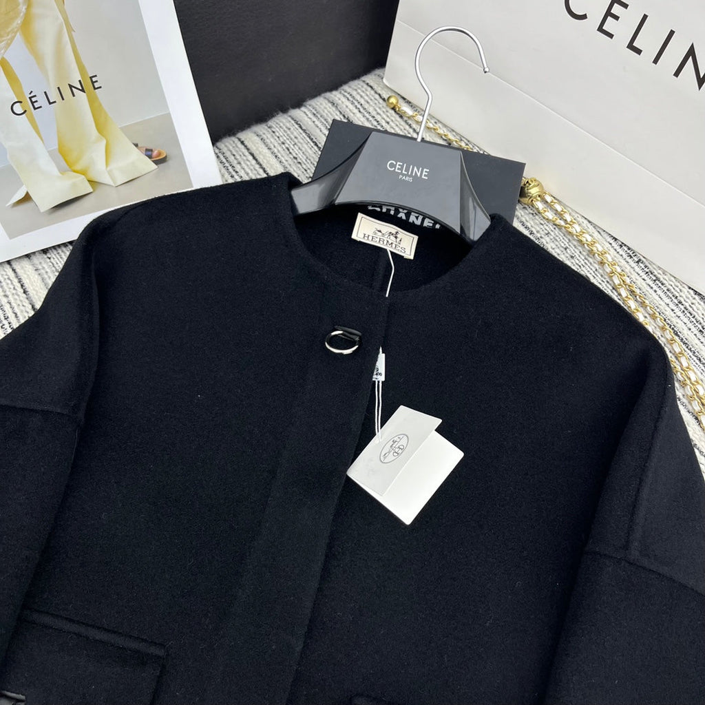 HERMES 25S DOUBLE-FACED CASERE JACKET 381
