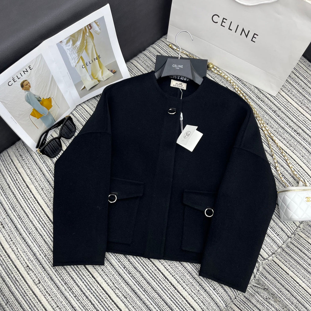 HERMES 25S DOUBLE-FACED CASERE JACKET 381