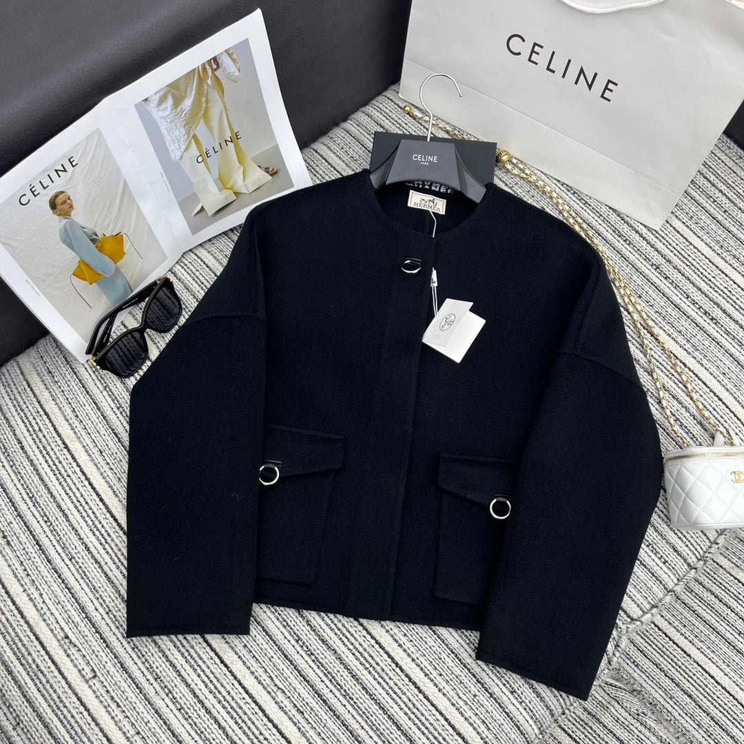 HERMES 25S DOUBLE-FACED CASERE JACKET 381