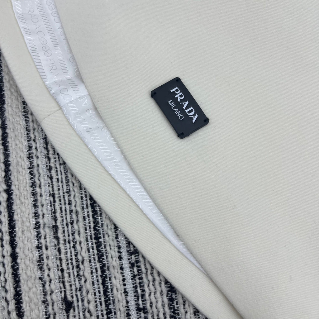PRADA 25S CREW NECK SHORT-SLEEVE DRESS 350