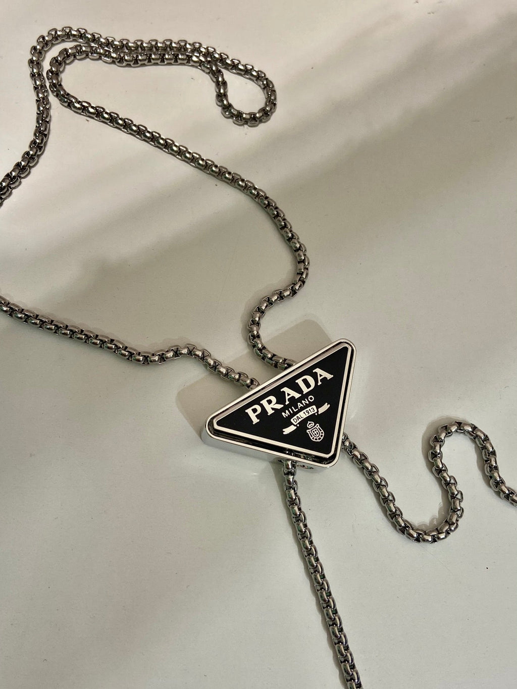 PRADA MINI FLAP BAG 11 IN BLACK DUCHESSE FABRIC ATTACHED FULL CRYSTALS SILVER CHAIN
