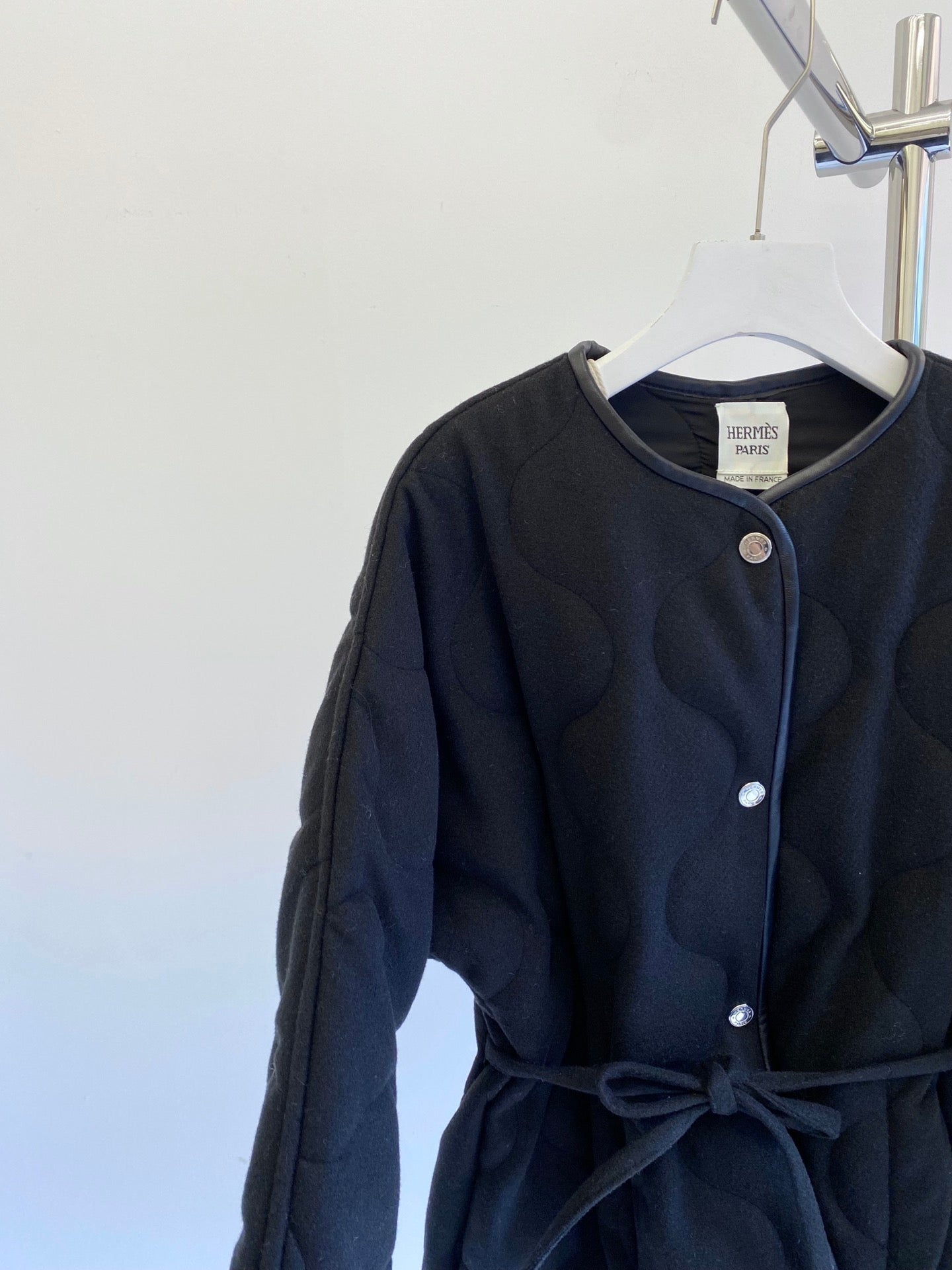 HERMES HERMES 25S REVERSIBLE SHORT COTTON COAT 129