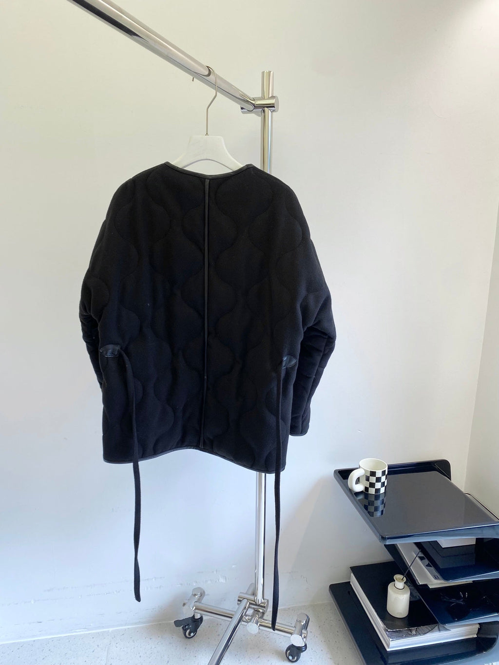 HERMES HERMES 25S REVERSIBLE SHORT COTTON COAT 129