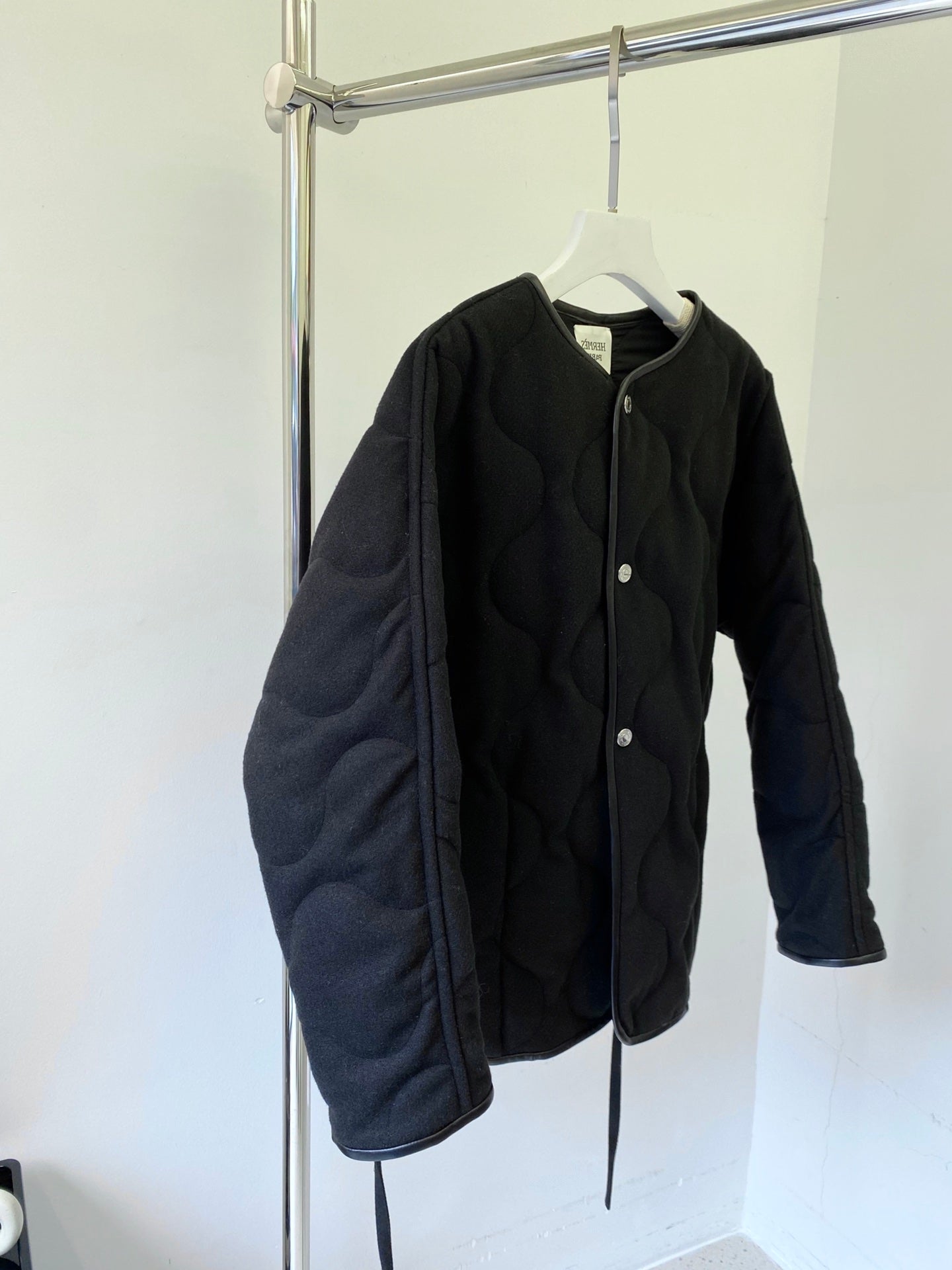 HERMES HERMES 25S REVERSIBLE SHORT COTTON COAT 129