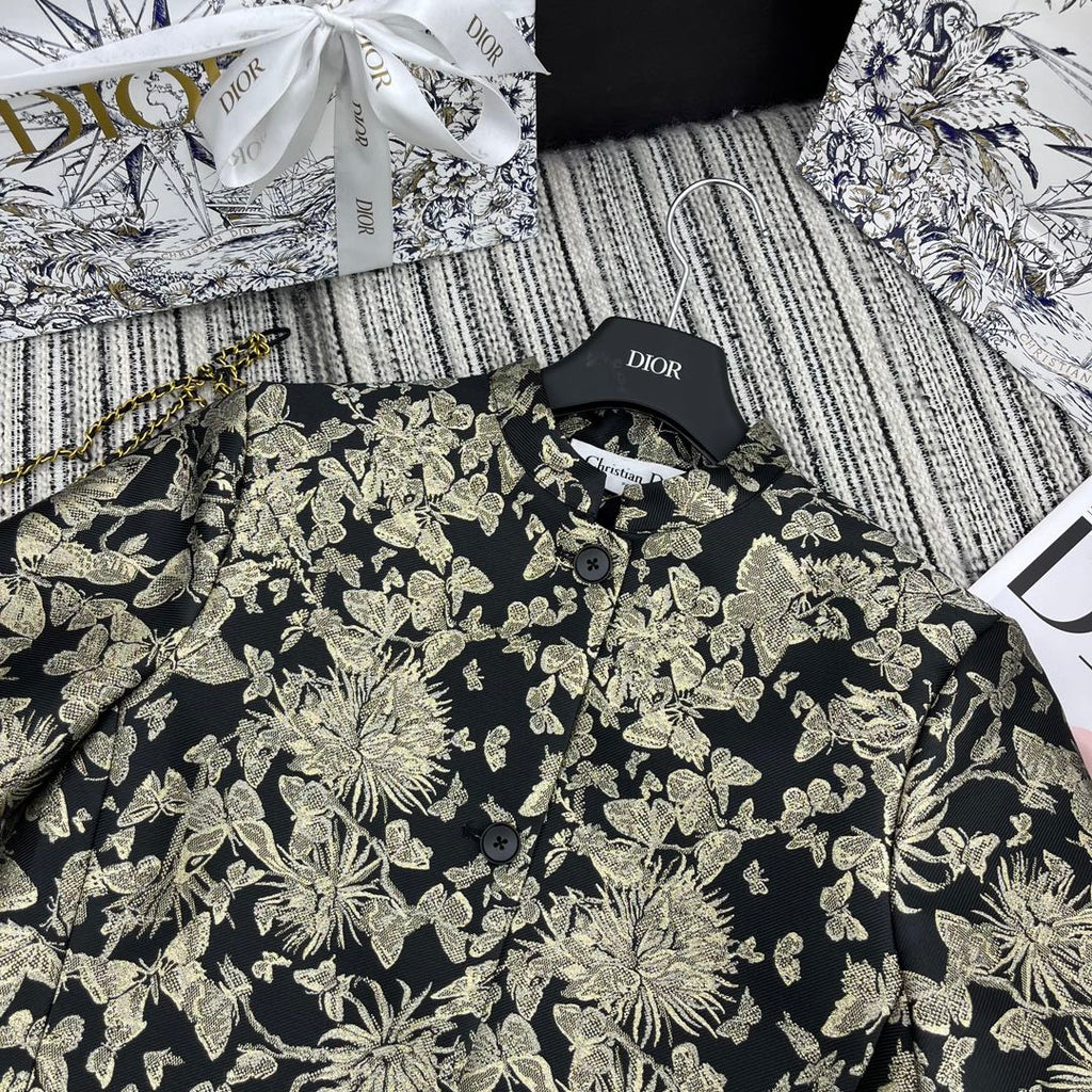 DIOR 25S CROPPED JACQUARD JACKET 796
