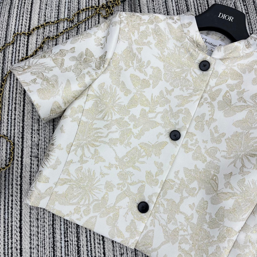 DIOR 25S CROPPED JACQUARD JACKET 795