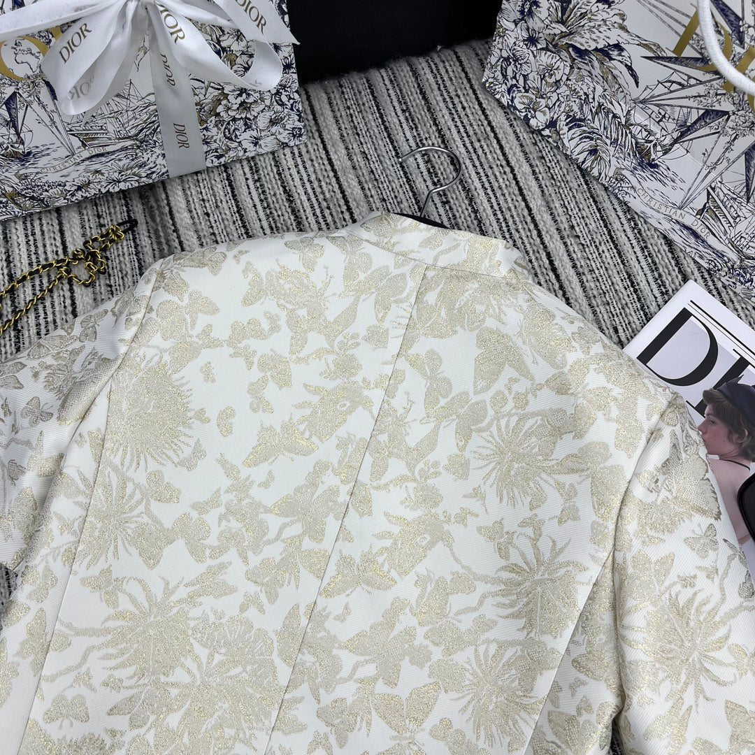 DIOR 25S CROPPED JACQUARD JACKET 795