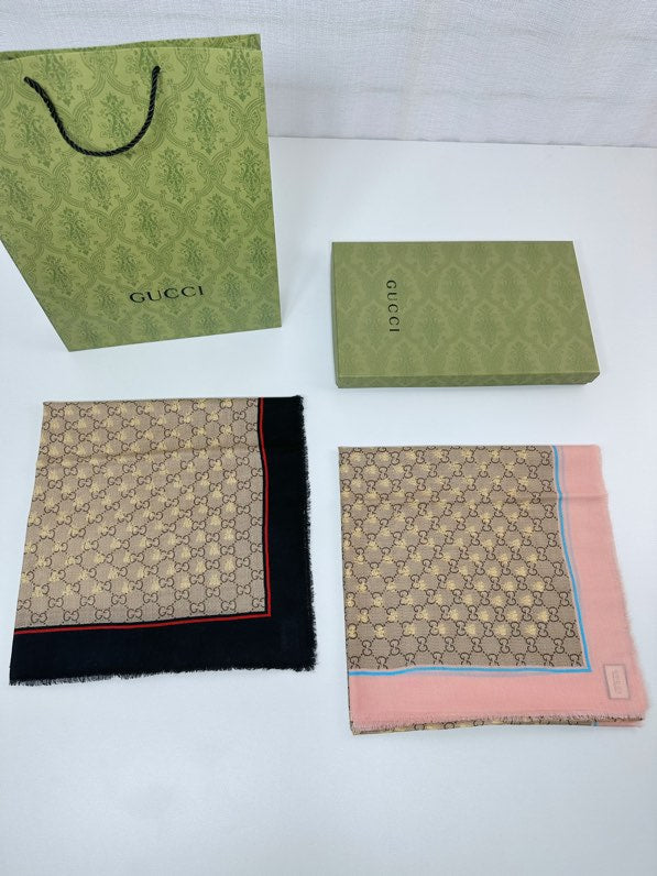 GUCCI 25S SCARF 140 IN CASHMERE 740368