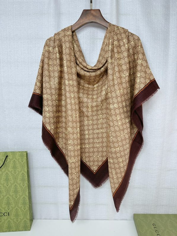 GUCCI 25S SCARF 140 IN CASHMERE 740366