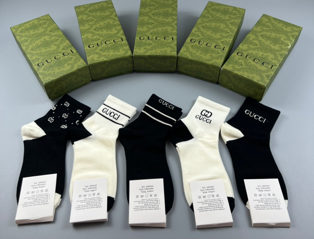 GUCCI LOW-CUT SOCKS 425689 (1 BOX)