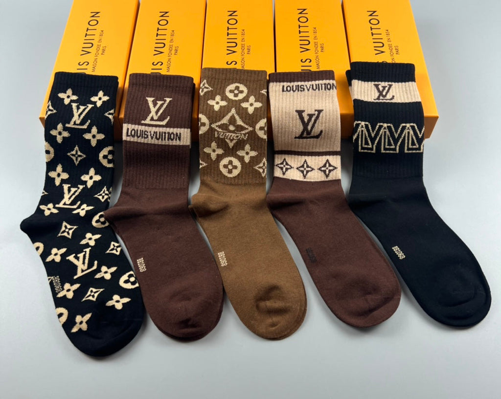 LOUIS VUITTON CREW SOCKS 425691 (1 BOX)