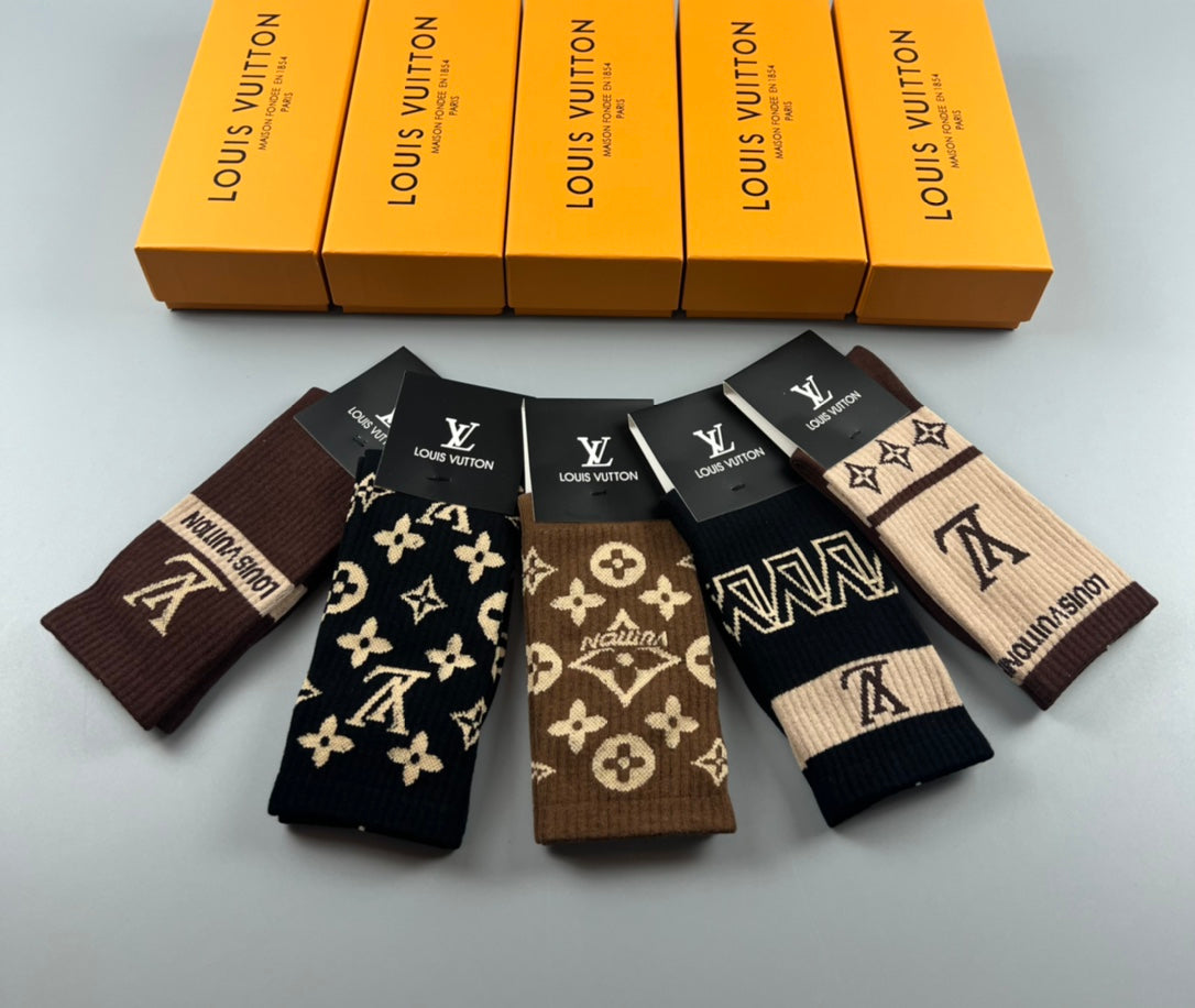 LOUIS VUITTON CREW SOCKS 425691 (1 BOX)