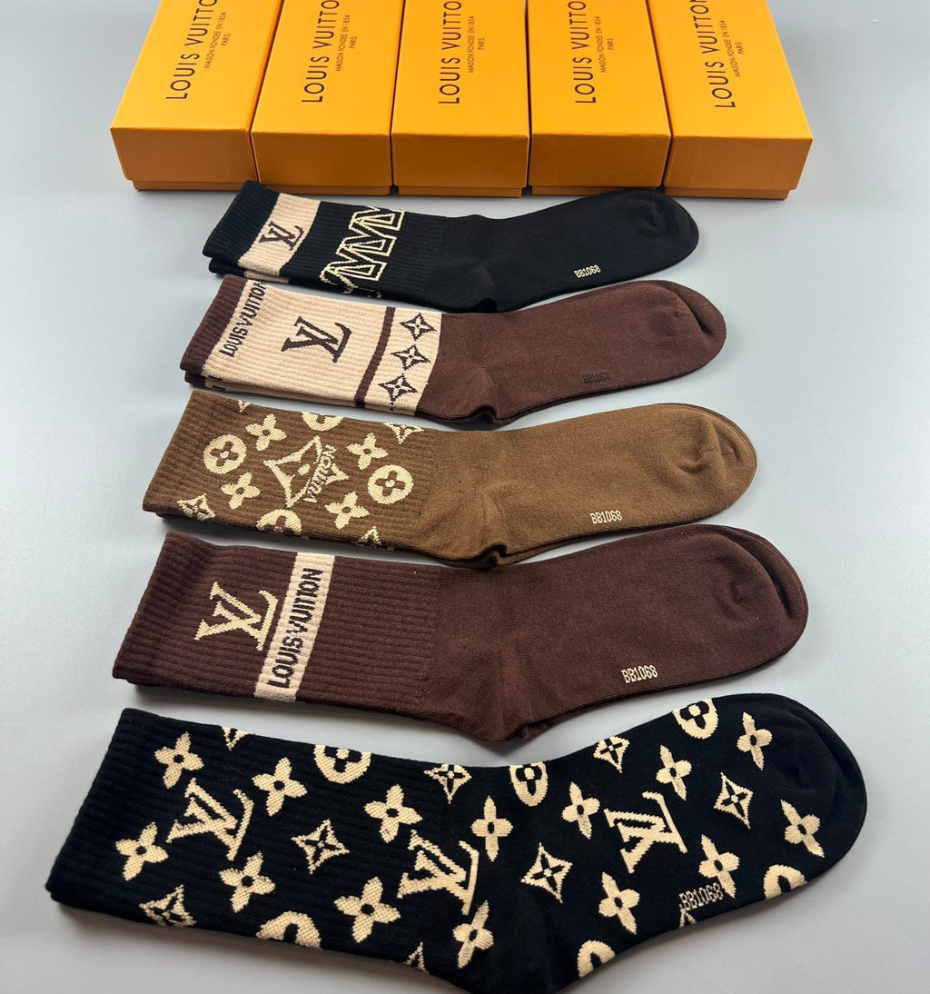 LOUIS VUITTON CREW SOCKS 425691 (1 BOX)
