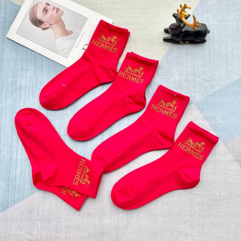 HERMES LOW-CUT SOCKS 393728 (1 BOX)