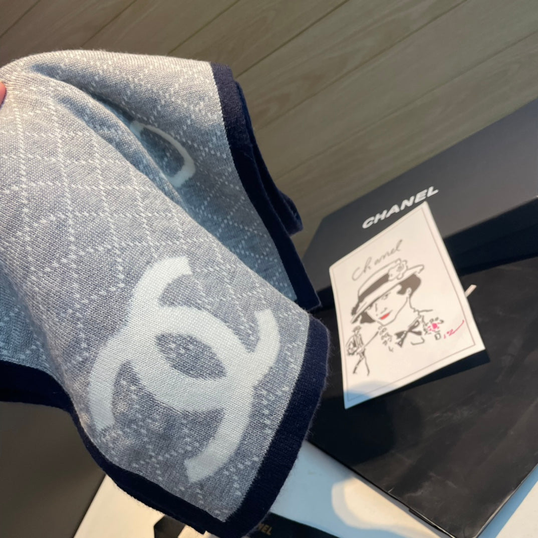 CHANEL SCARF 180 CM IN COLORFUL CASHMERE 402000
