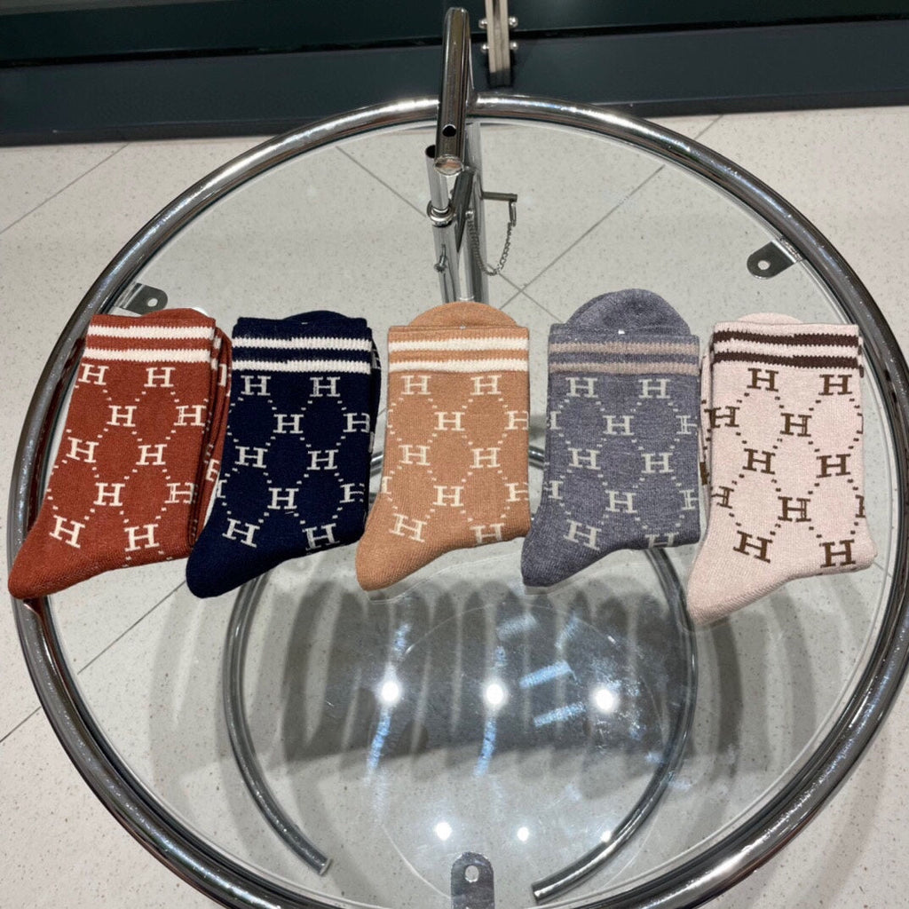 HERMES LOW-CUT SOCKS 409528 (1 BOX)
