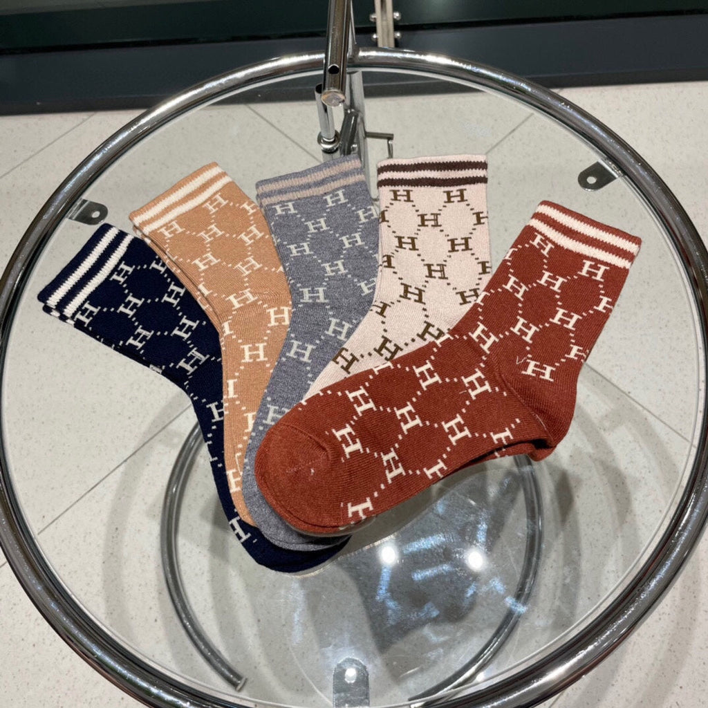 HERMES LOW-CUT SOCKS 409528 (1 BOX)