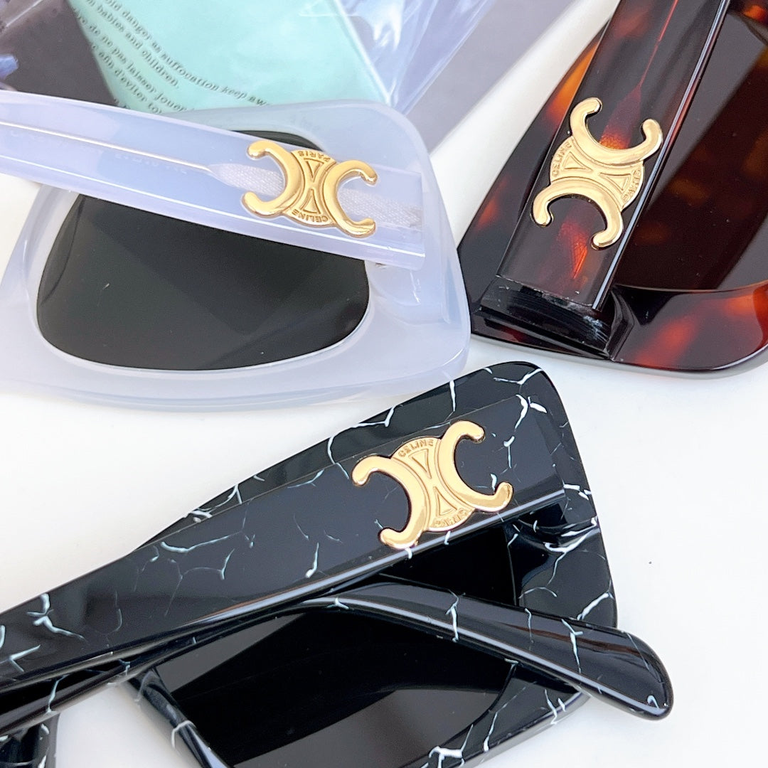 CELINE TRIOMPHE SQUARE SUNGLASS CL4S492 IN ACETATE