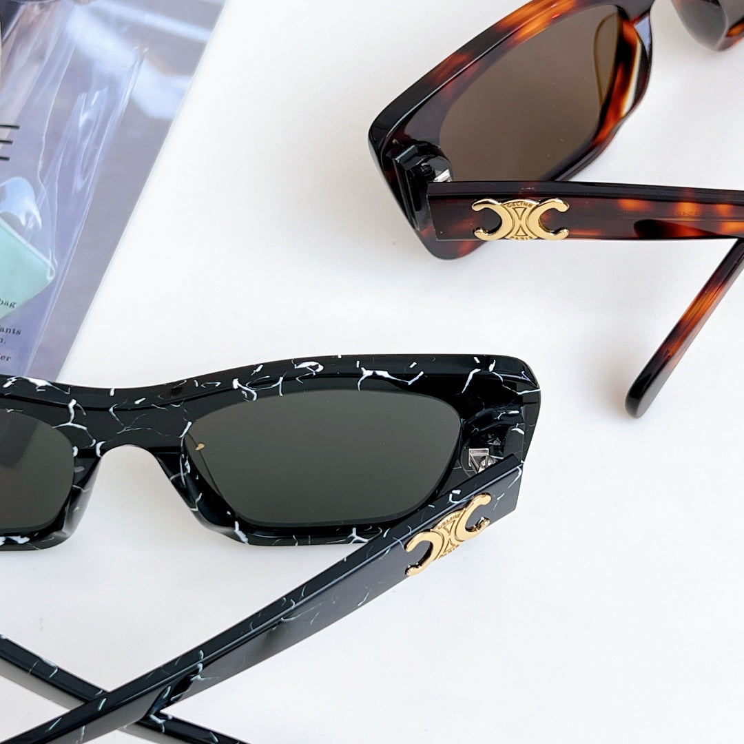 CELINE TRIOMPHE SQUARE SUNGLASS CL4S492 IN ACETATE