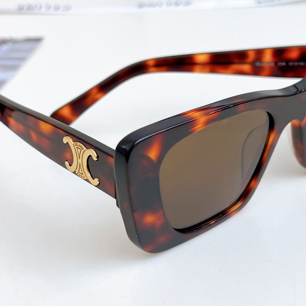 CELINE TRIOMPHE SQUARE SUNGLASS CL4S492 IN ACETATE