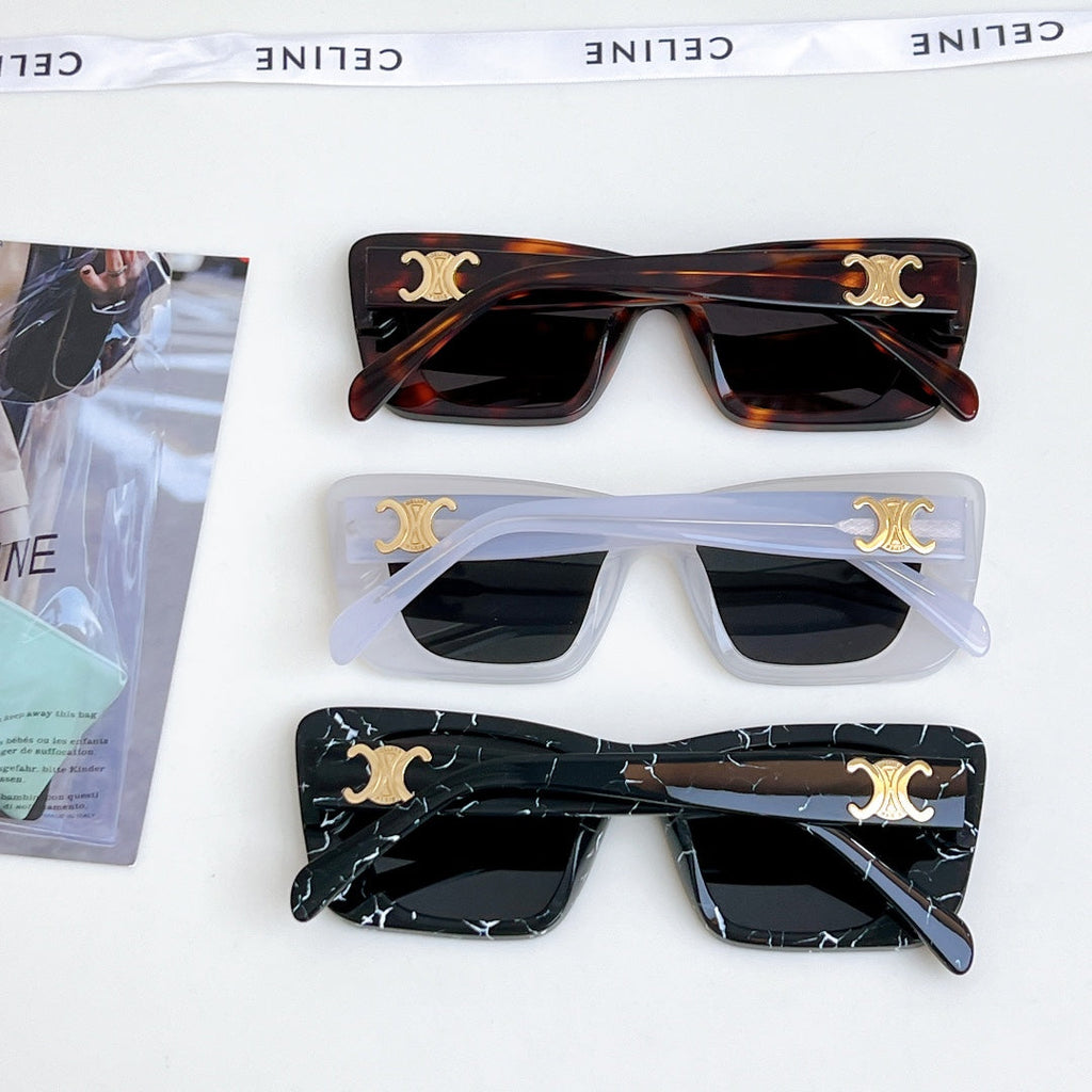 CELINE TRIOMPHE SQUARE SUNGLASS CL4S492 IN ACETATE