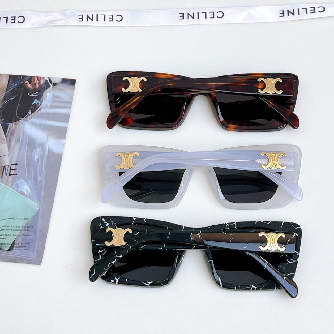 CELINE TRIOMPHE SQUARE SUNGLASS CL4S492 IN ACETATE